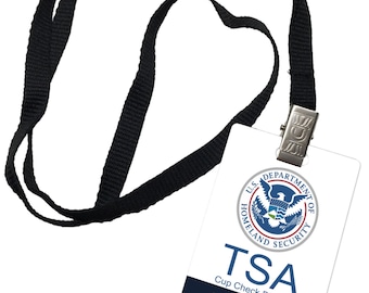 TSA Cup Check Division Novelty ID Badge Prop Costume Body Cavity Search