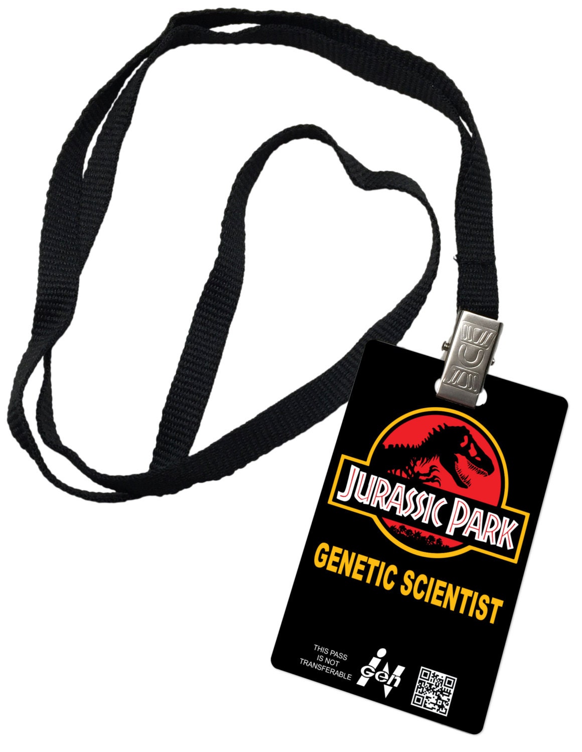 Jurassic Park Novelty ID Badge Prop Costume igen Genetic | Etsy