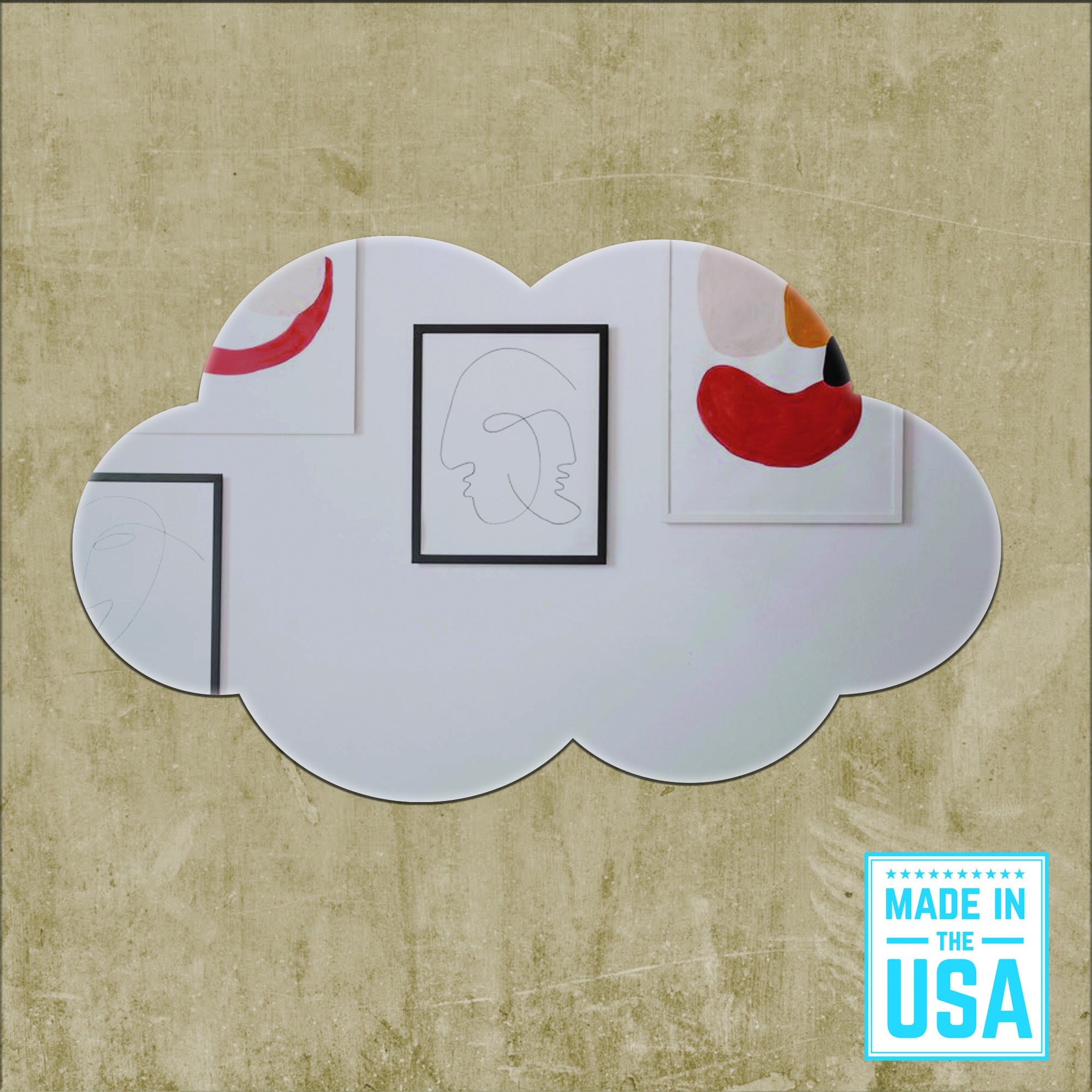 Cloud Shaped Mirror Safe Mirror Ideal for Nursery or Kids Etsy