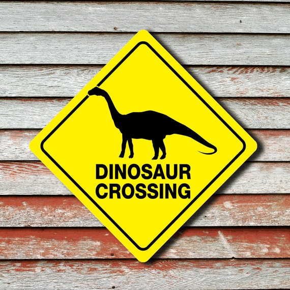 Elephant Crossing Funny Metal Aluminum Novelty Sign