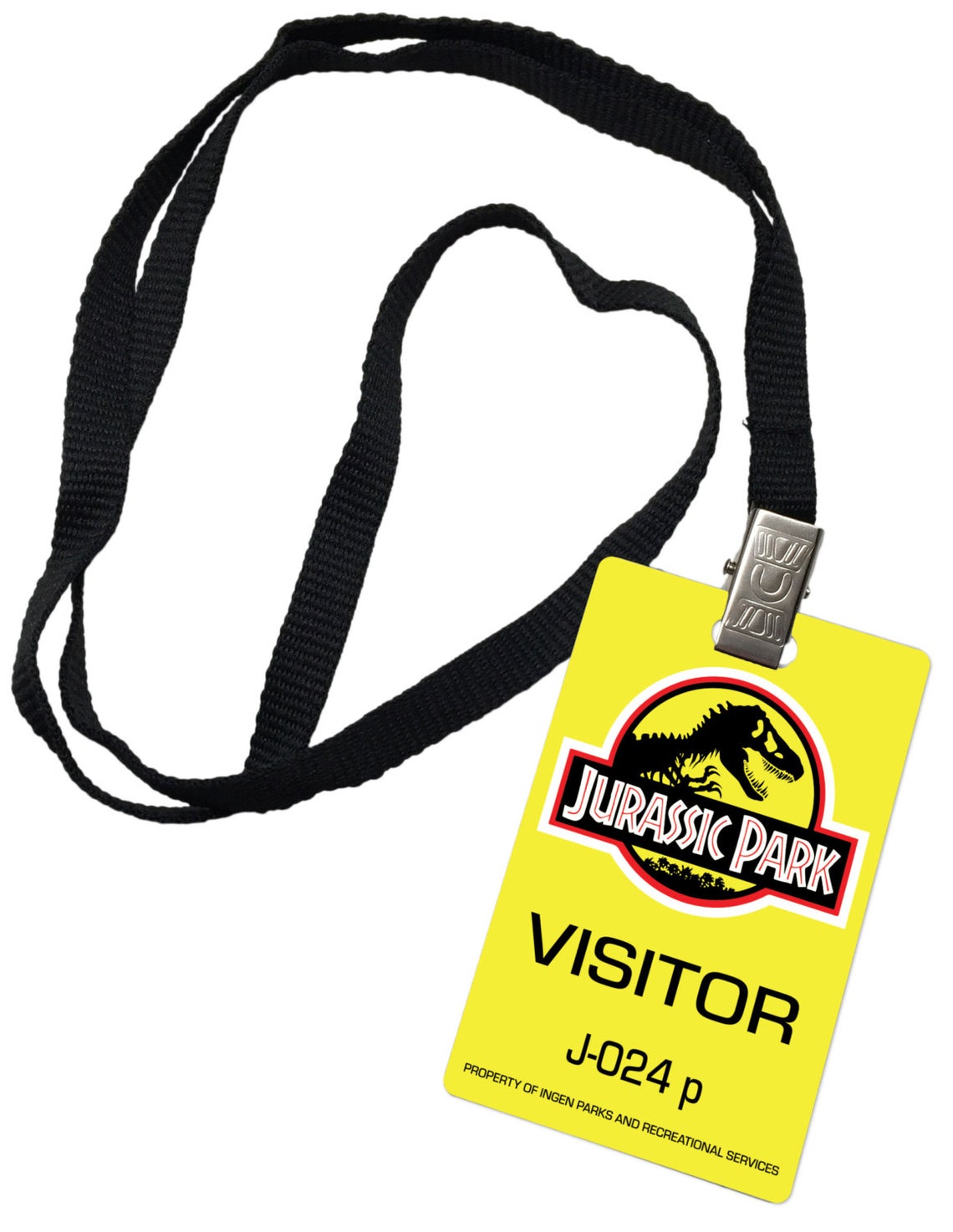 Jurassic Park Visitor Pass Novelty ID Badge Prop Costume | Etsy