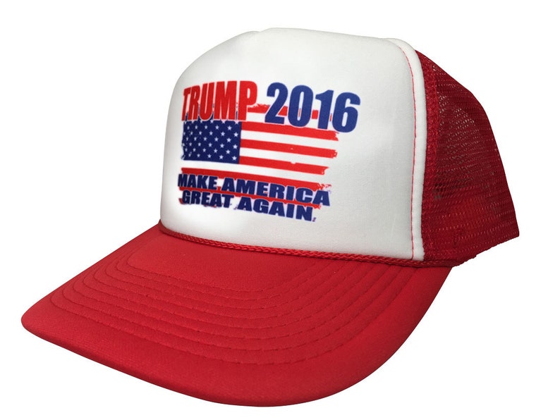 New Retro Trump 2016 Make America Great Again Political Cap Trucker