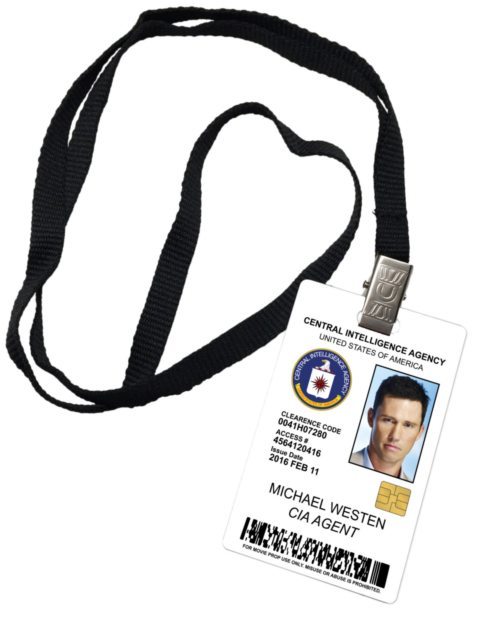 Michael Weston Novelty CIA Badge Prop Costume Etsy