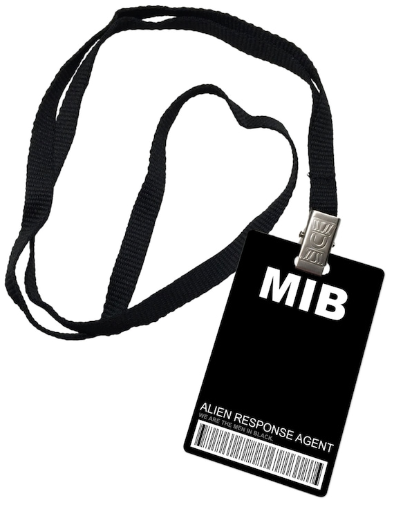 MIB Men In Black Novelty ID Badge Prop Costume Etsy