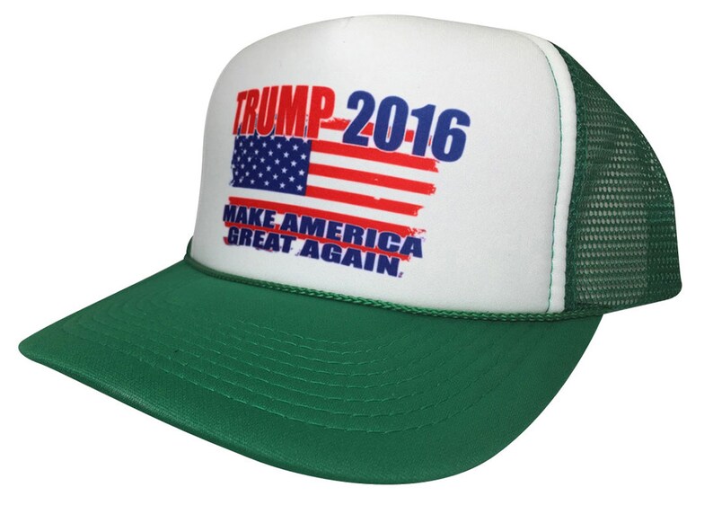New Retro Trump 2016 Make America Great Again Political Cap Trucker