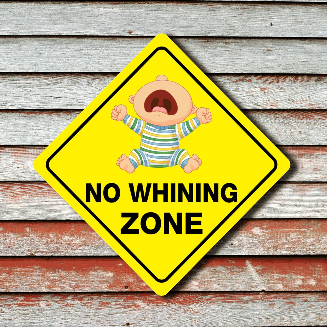 NO WHINING ZONE Funny Novelty Crossing Sign - Etsy
