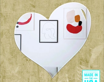 Heart 03 Shaped Mirror | Safe Mirror Ideal for Nursery or Kid’s’ Room or Commercial Space | Mirror Acrylic Wall Décor | Room Accessories