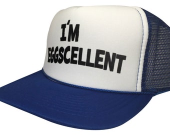 The Regular Show Funny I m Eggscellent Snap back Hat Cap Curved Bill