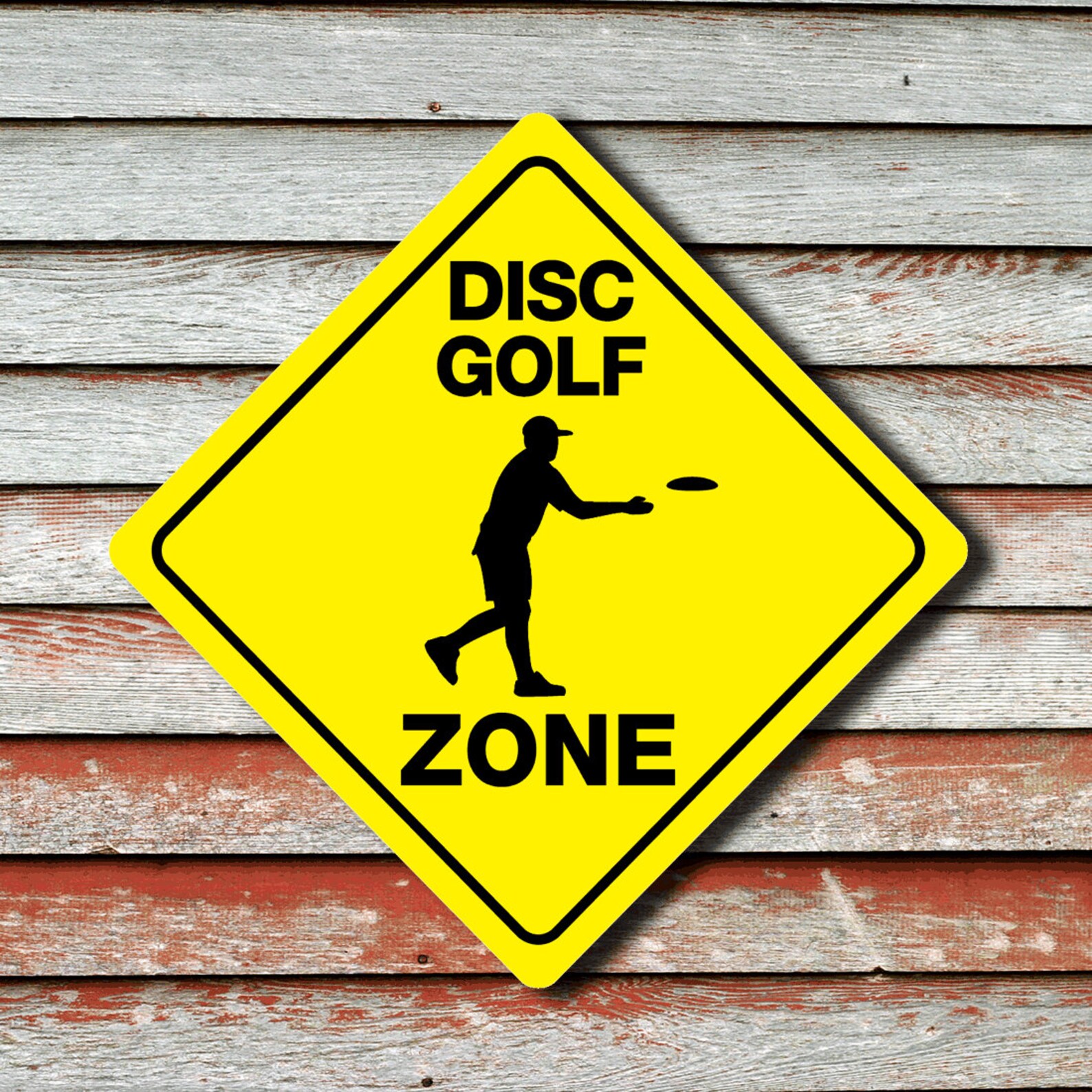 DISC GOLF ZONE Funny Novelty Xing Sign Etsy