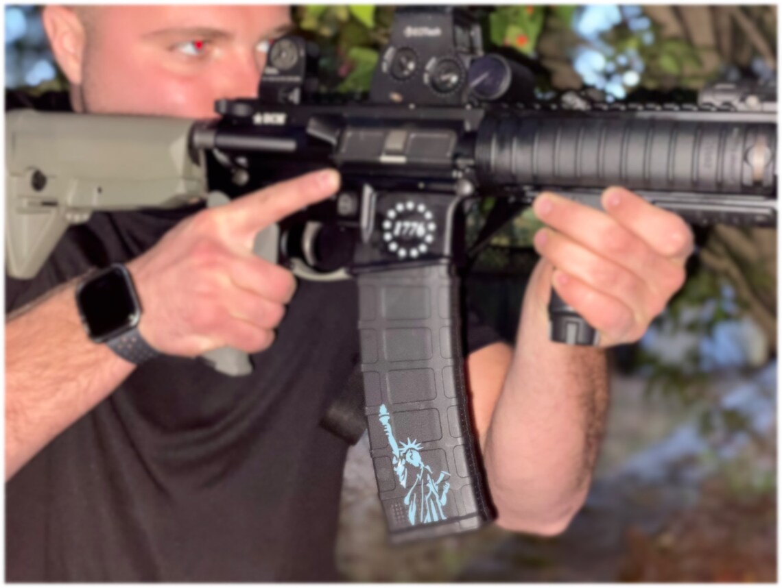 Vinyl Mag Decals Assorted Gun Mag Decals American Themed Etsy