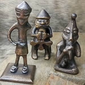 Handcrafted Bronze Norse Mythology Deity Figurines Collection - Viking God Sculptures