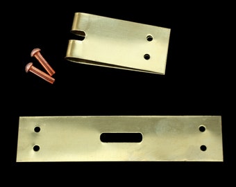 25mm Wide Replica Brass Buckle Plate for Reenactment Belts