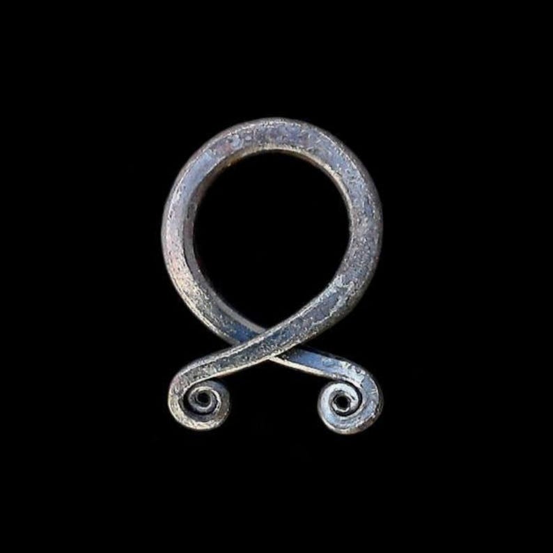 Iron Rune Iron Odal Rune Pendant - Etsy