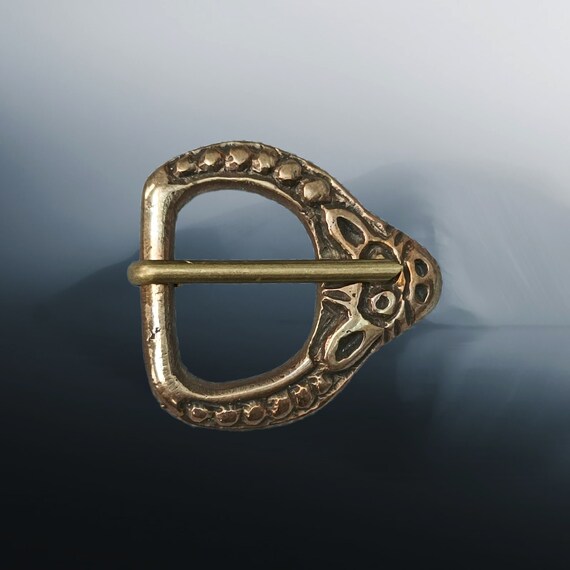 9th 11th Century Replica Viking Bronze Buckle With Animal Head Etsy