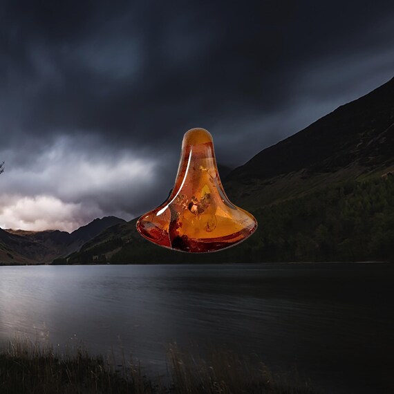 Ciondolo Martello Di Thor In Ambra – Traforato Con Decorazione - Foto 5