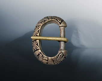 10th - 11th Century Replica Viking Bronze Buckle from Birka