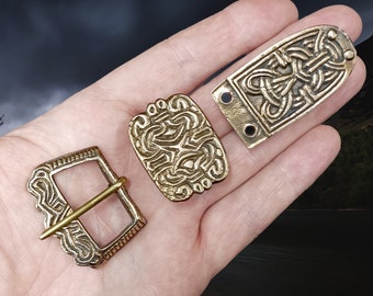 Borre Style Complete Viking Buckle Set from Birka