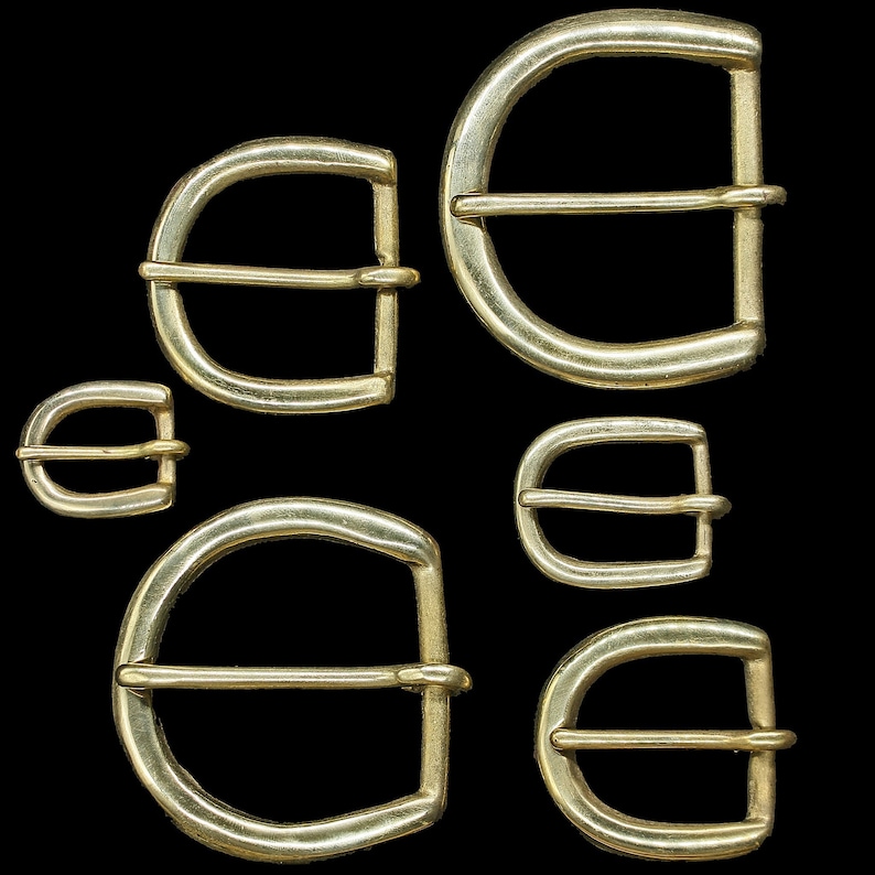 Plain Brass D-Buckle For Reenactment Belts