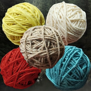 100g Nalbinding Wool Yarn Ball 1/1 - Shetland Sheep Fibre for Ancient Textile Craft & Knitting Projects