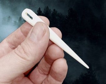 Handcrafted Small Bone Nalbinding Needle for Traditional Viking Textile Crafts