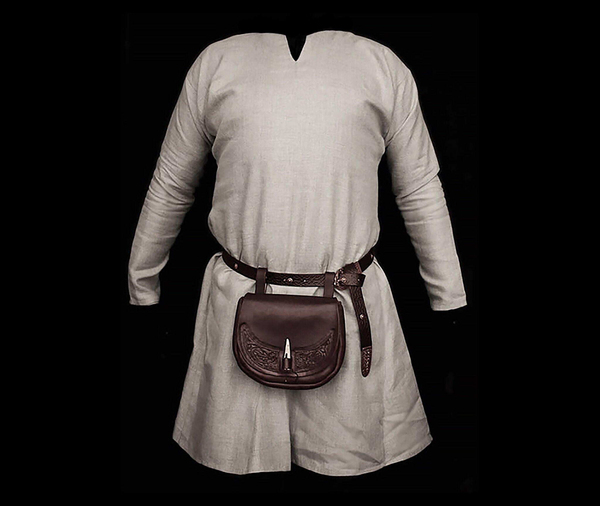 Image of Natural Linen Viking Tunic