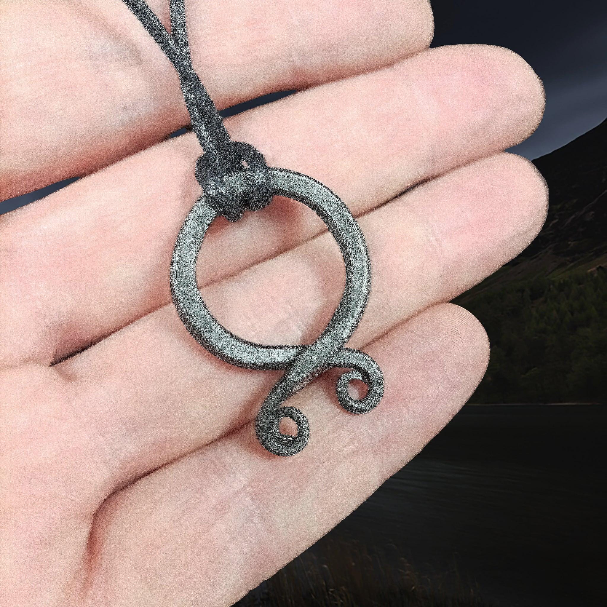 Iron Rune Iron Odal Rune Pendant - Etsy