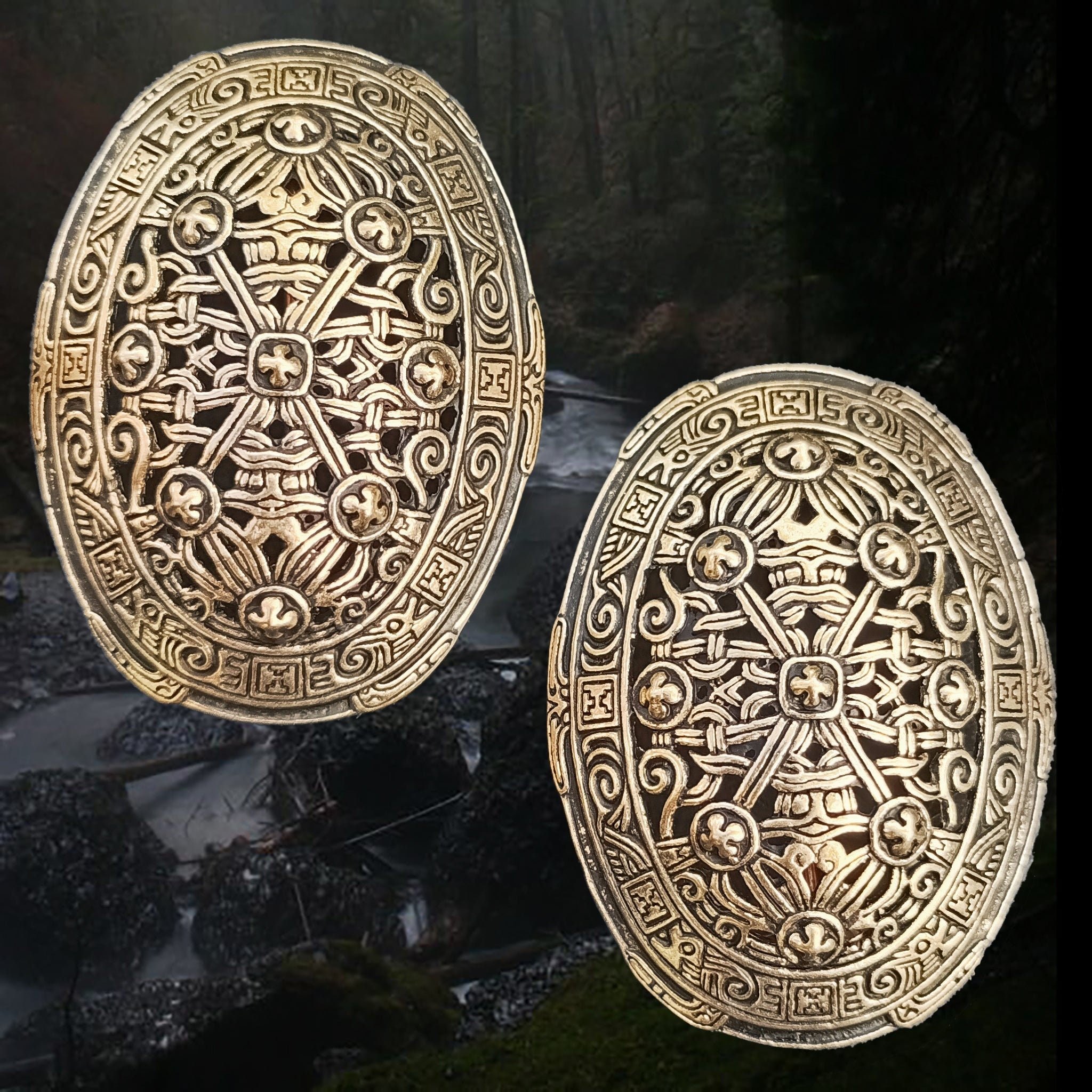 Bronze Borre Style Openwork Viking Tortoise Brooches - Etsy