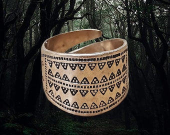 Embossed Bronze Replica Viking Ring