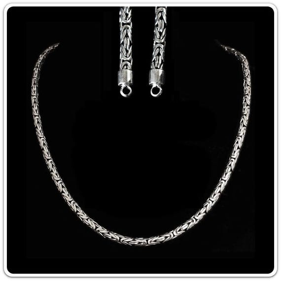 ● bygrey ● Necklace strap (white/black) Heishi Necklace, Sterling Silver, Hardstones|NMS900987BON