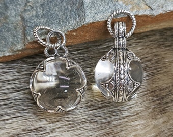 Medium Silver Gotland Crystal Ball Pendant