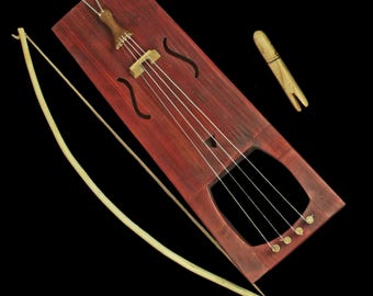 Handcrafted Viking Tagelharpa: Ancient Nordic Stringed Instrument for Folk and Medieval Music Enthusiasts