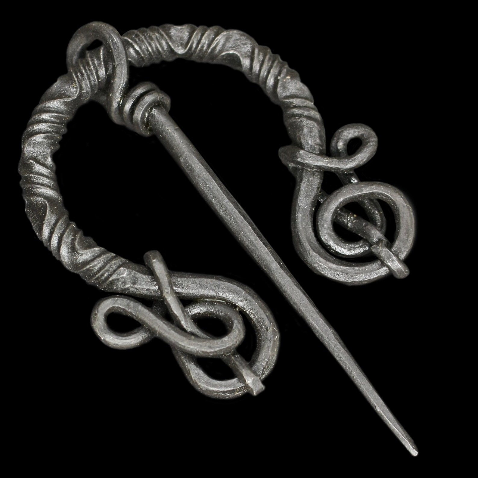 Decorated Iron Cloak Pin from Birka Etsy