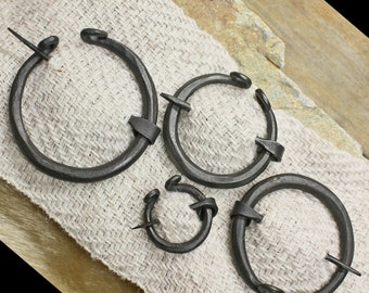 Plain Iron Penannular Brooch / Cloak Pin