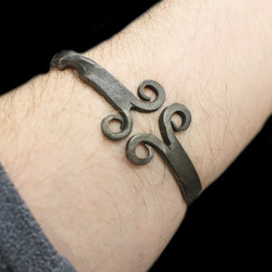 Twisted Iron Viking Bracelet / Arm Ring