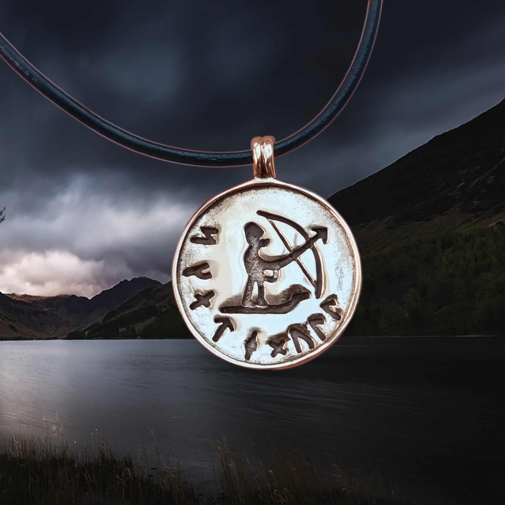 Bronze Skadi Ull Viking Pendant Etsy