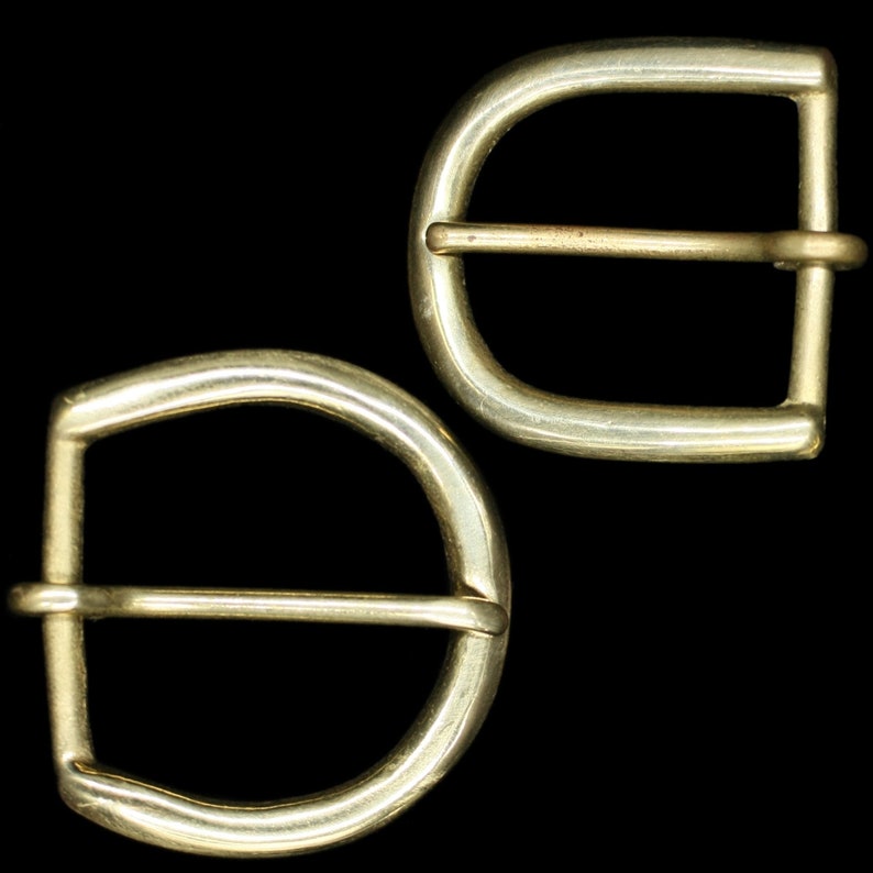 Plain Brass D-Buckle For Reenactment Belts