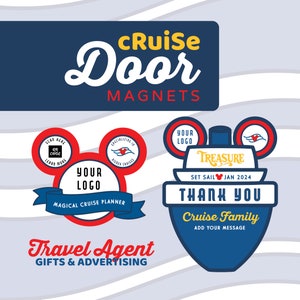 Disney Travel Agent Cruise Magnet Gifts and Advertising, Customizable and Made-To-Order