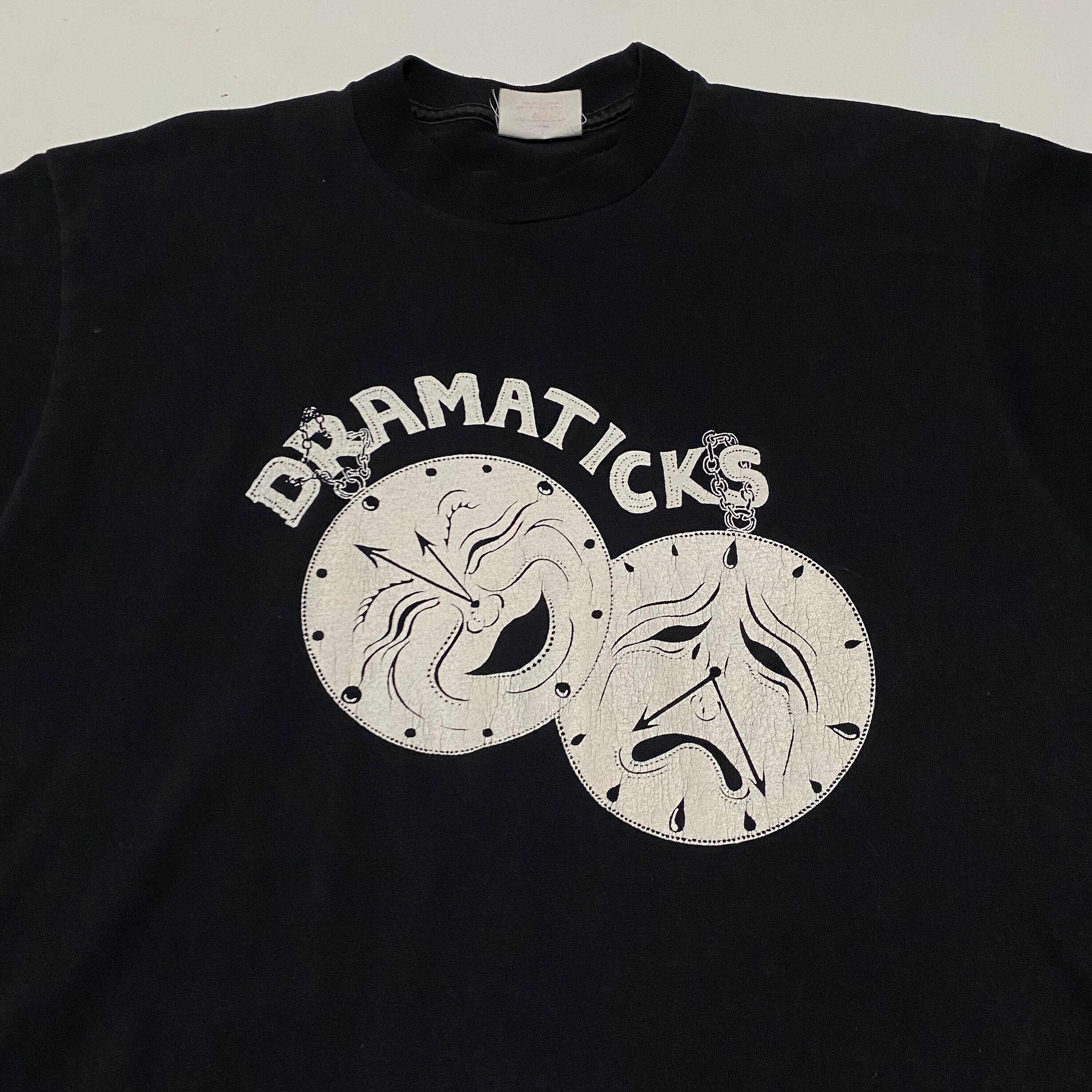 Vintage shirt Dramaticks - shirt vintage klok - vintage grafisch T-shirt - shirt vintage zakhorloge - shirt vintage klok