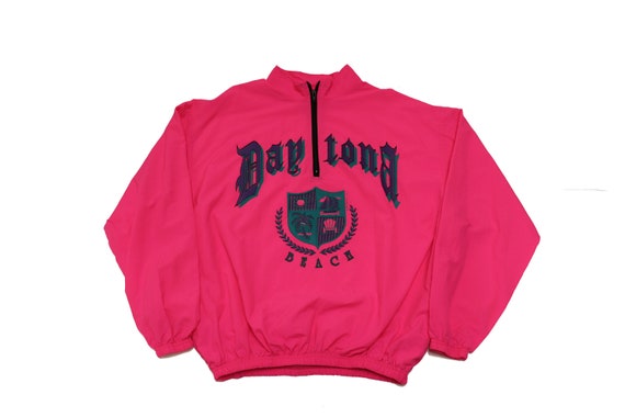 90s SURF STYLE Windbreaker - Pink Windbreaker - Da