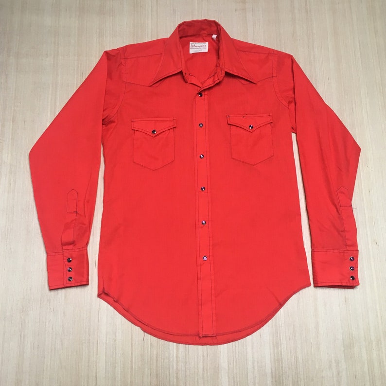 red wrangler shirt