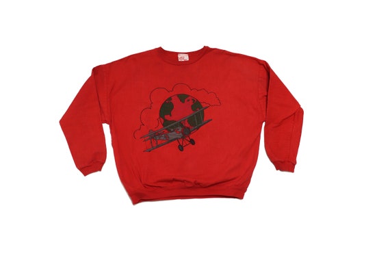 Vintage Red Denim Pullover - Vintage Denim Sweater