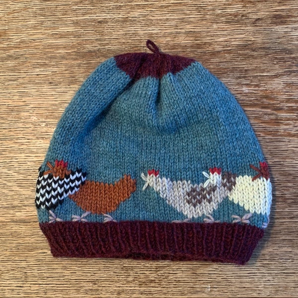 Knitting Pattern for Hen Hat