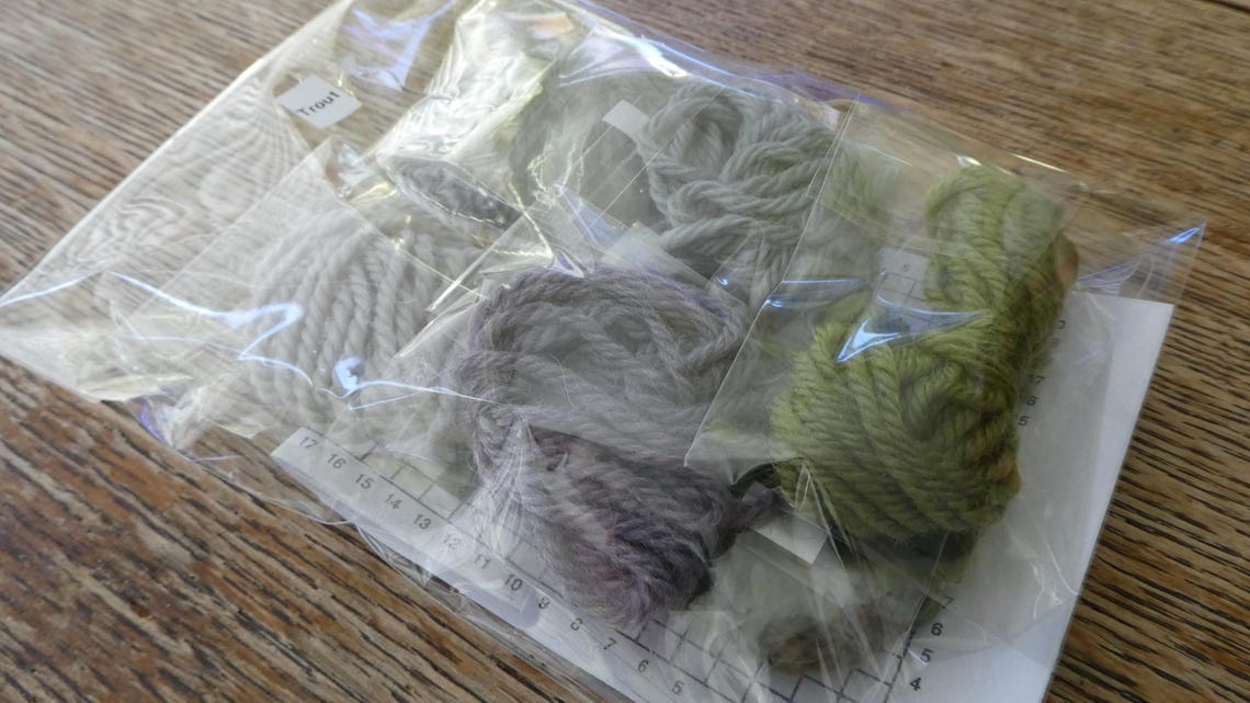 Overstitching Overstitching Wool Kit for Rainbow Trout Graphics - Etsy