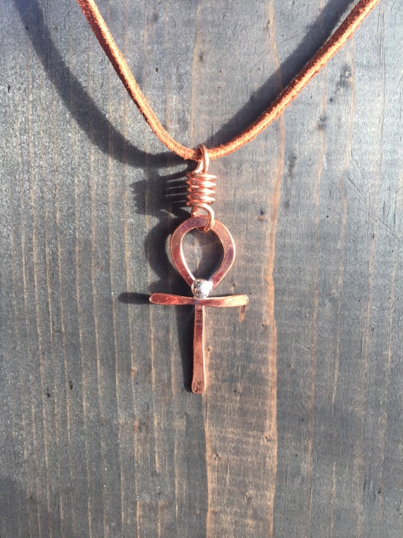 copper ankh necklace