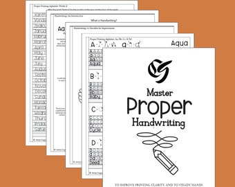 Master Proper Handwriting Practice Sheets: Improve Clarity, and Hand Steadiness