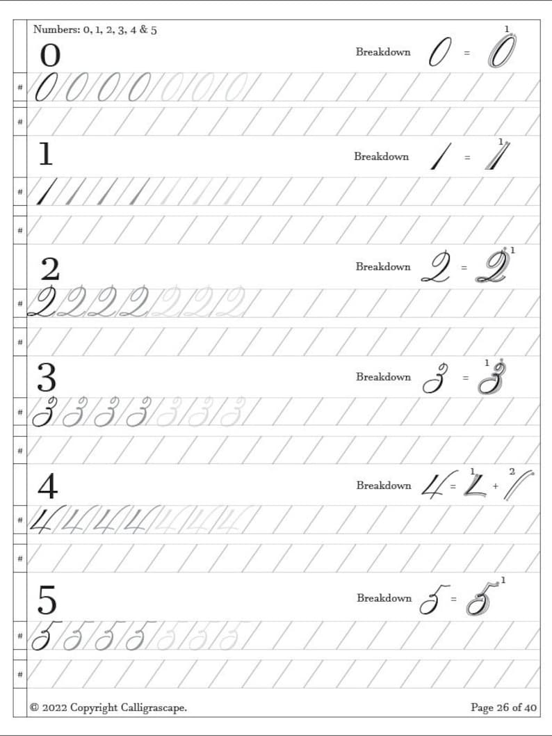 Master Class Spencerian Practice Sheets: From Basic Strokes to Complete Compositions image 4
