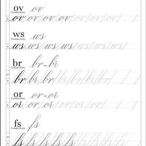Master Class Copperplate Practice Sheets: From Basic Strokes to Complete Compositions image 4