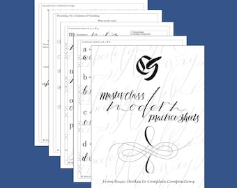 Master Class Modern Practice Sheets: From Basic Strokes to Complete Compositions