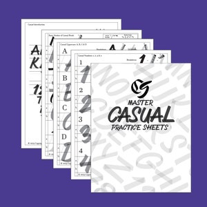 Schede di pratica per pennello casual Master Class