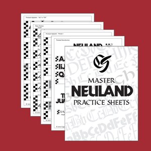 Master Neuland Kalligraphie Übungsblätter - Blackletter / Breitrand